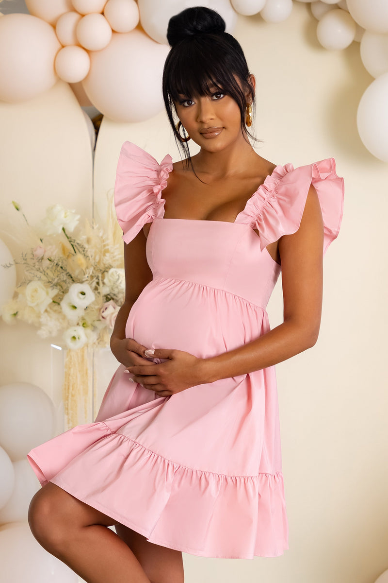 Maternity Sonoma Goods For Life® Knot-Shoulder Babydoll Dress