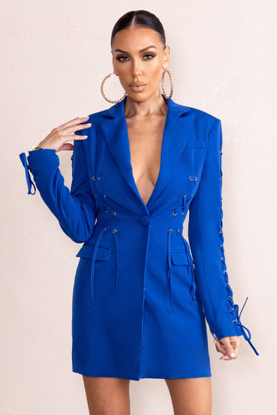 Blazer for blue dress best sale