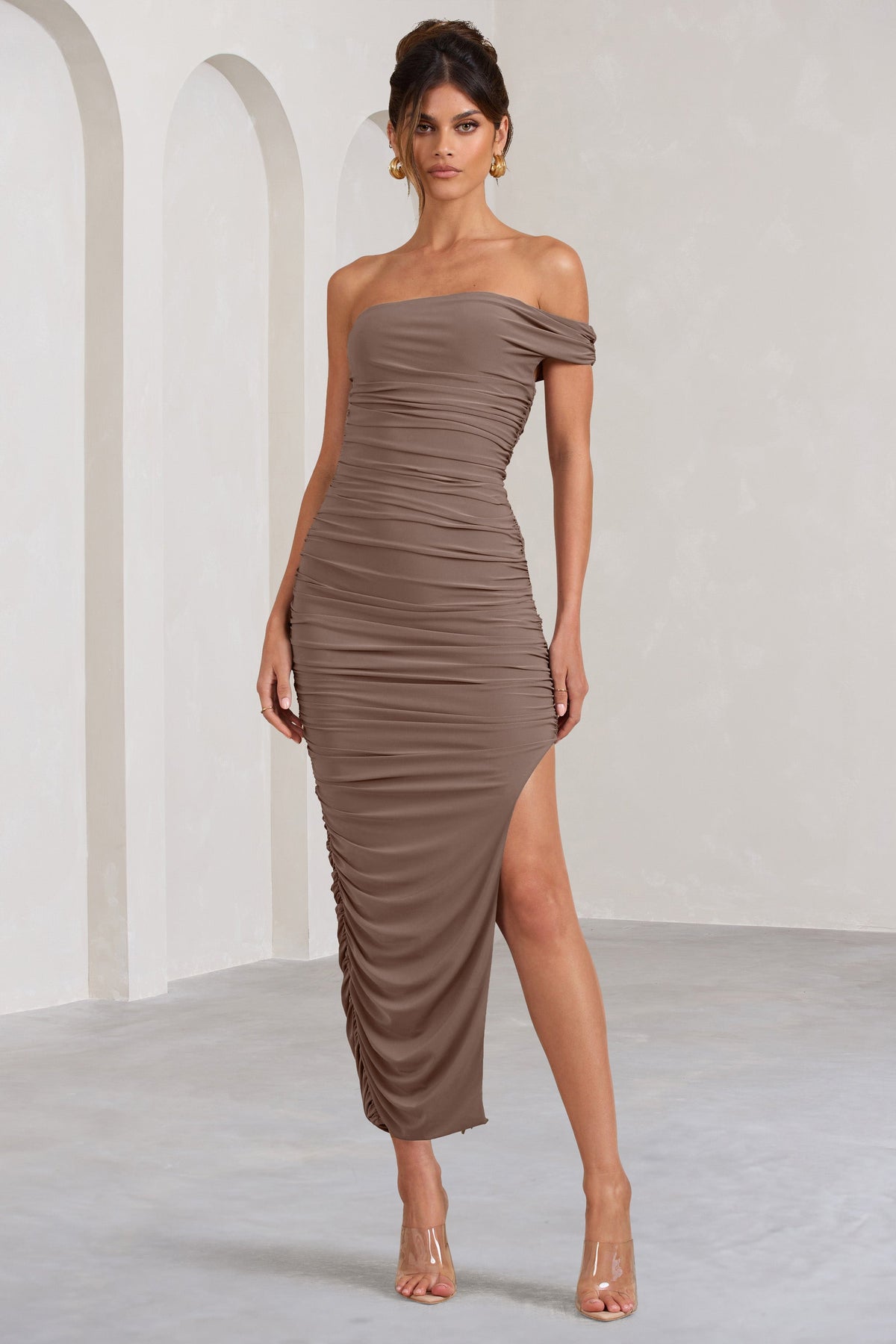 Mocha maxi outlet dress