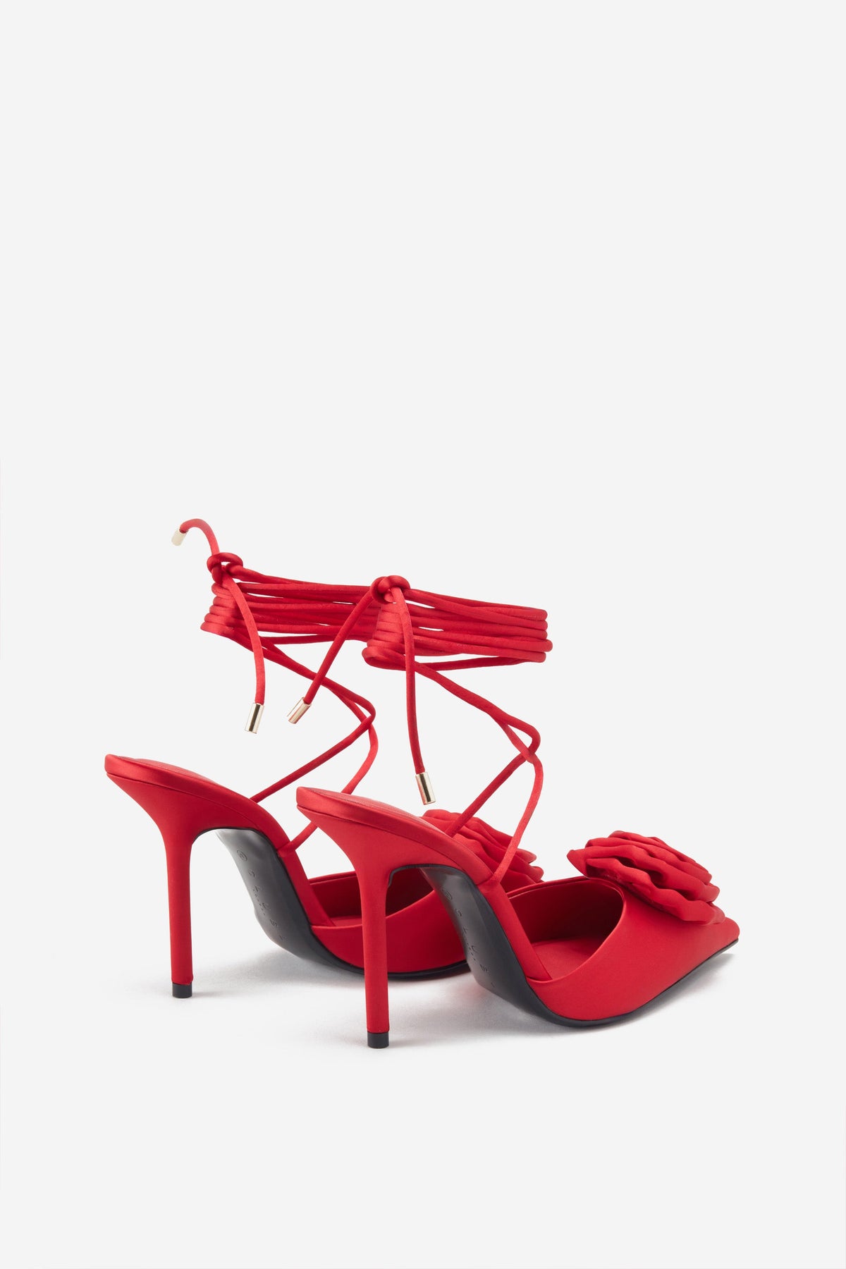 Zara High Heel Ankle Tie Sandals — UFO No More