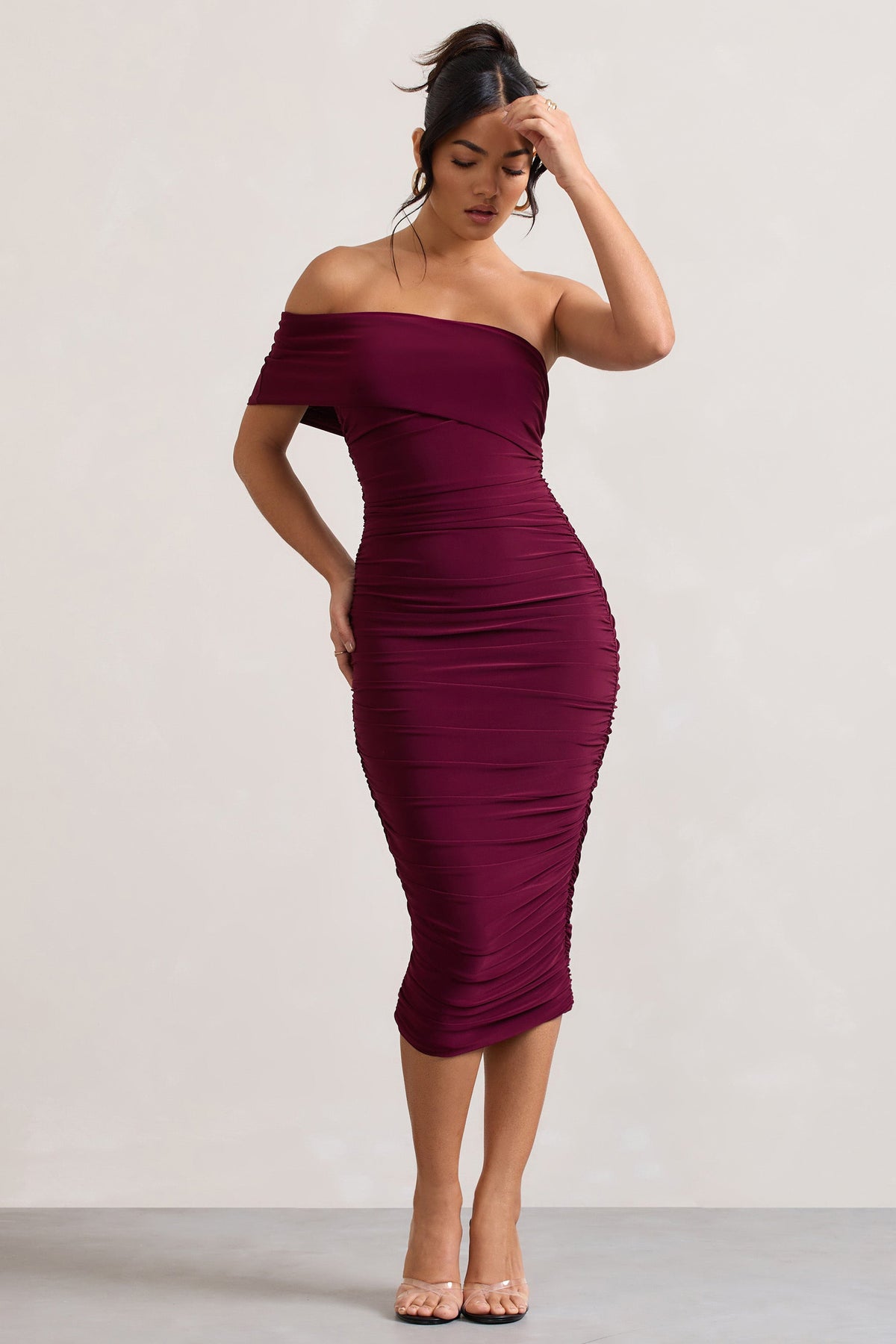 One shoulder hotsell bardot dress