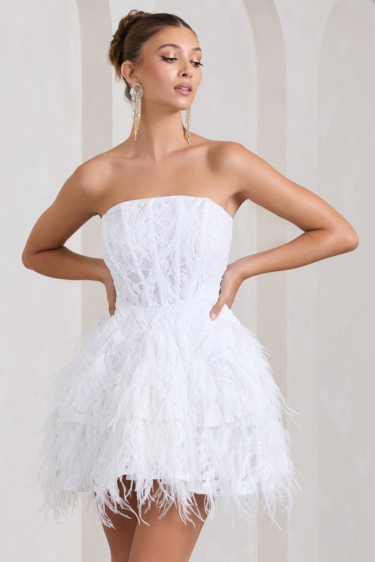 Contrast Lace Frill Trim Velvet Dress – JS FACTORY