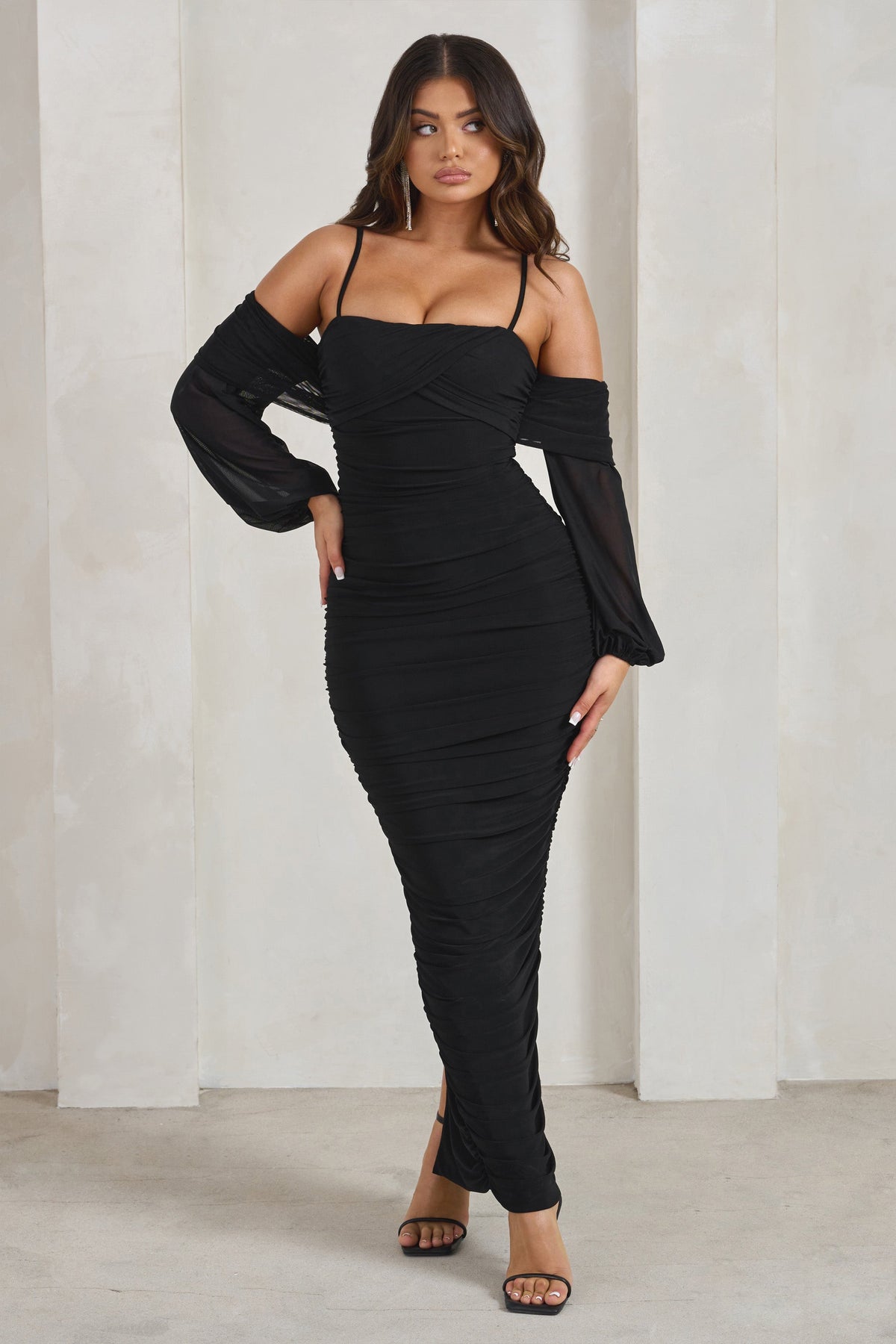 Bardot bodycon maxi sales dress